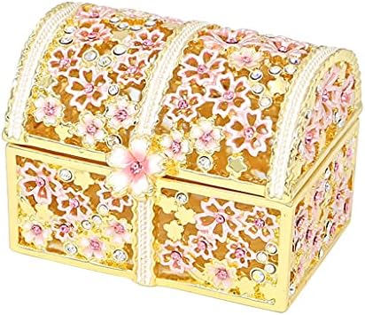 YFQHDD Японската Ковчег За бижута от Висок клас Cherry Blossom Ковчег За Бижута, Пръстен, Обеци, Кутия За Съхранение