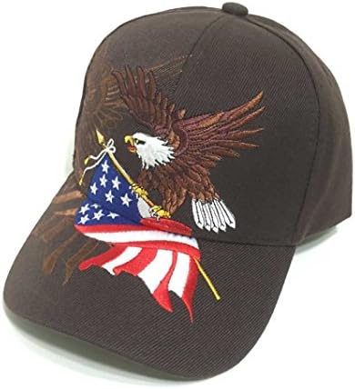 Патриотичен Американски Флаг Червен Бял Син Звезди Летящи Птици бейзболна шапка Шапка САЩ 3D Бродерия Защита От Слънцето