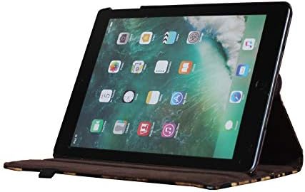 Умен калъф JYtrend за iPad 5/6-то поколение с държач за моливи, въртяща се стойка, магнитен калъф с функция за автоматично събуждане/сън за 2017/2018 iPad 9.7 Модели A1893 A1954 A1822 A1823 (Leopard)