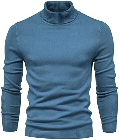 Мъжки Пуловер Оверсайз, Есенно-Зимния Нов Пуловер с кръгло деколте, Пуловер, Однотонная Тениска, Пуловер Вязаный