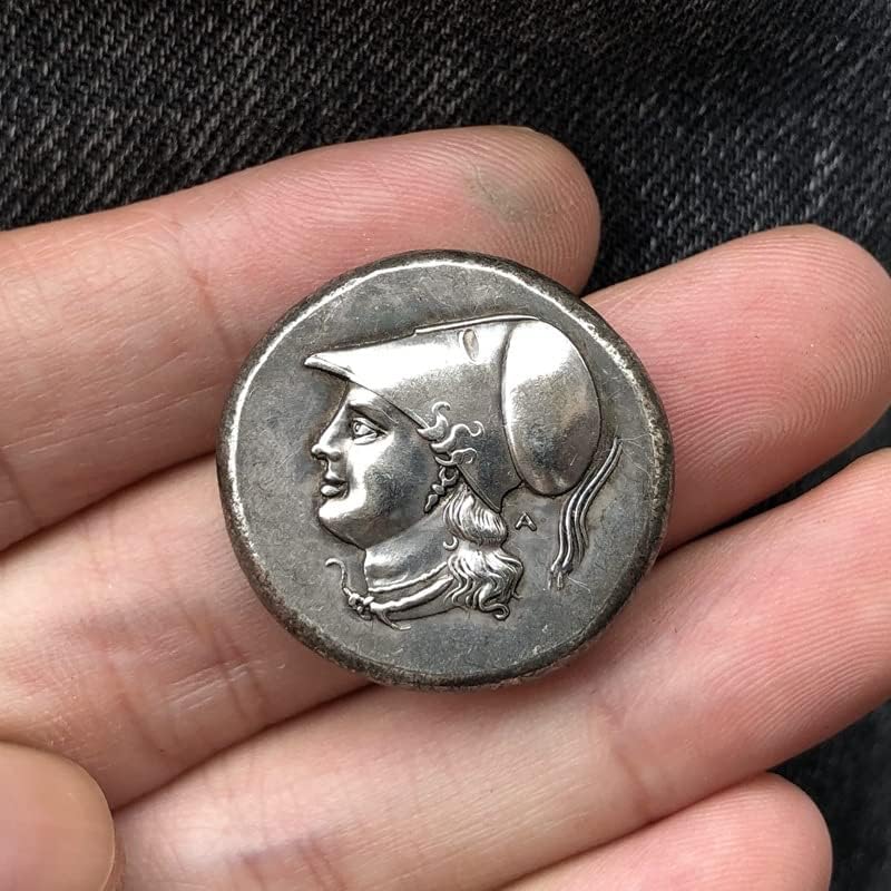 Гръцките Монети, Месинг Със Сребърно Покритие Старинни Занаяти Чуждестранни Възпоменателни Монети Неправилен Размер Тип 61
