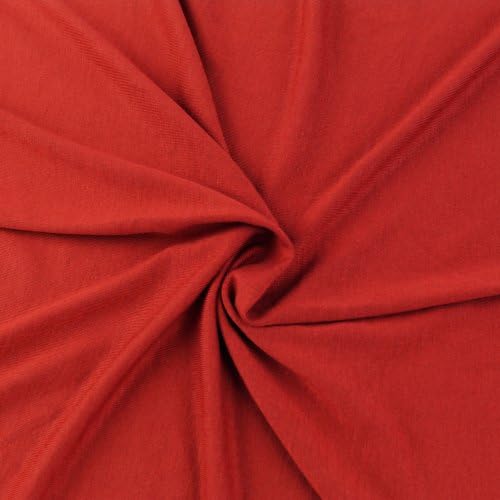 Еластичен трикотаж от вискозного трикотаж червен цвят Scarlet by The Болт - 10 ярда (цена на едро)