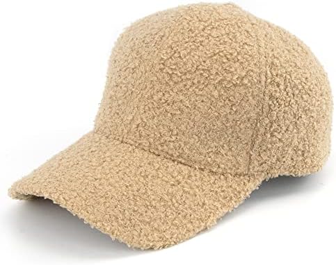 Жените-бейзболна шапка от вълна От овце, Зима-Топло Плюшен-Руното Вълнена-бейзболна шапка-Мъжки