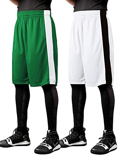 Мъжки баскетболни Шорти COOFANDY от 2 опаковки, Мрежести къси Панталони Dry Fit За тренировки и Тичане, къси Панталони за Активни спортни изяви с Джобове