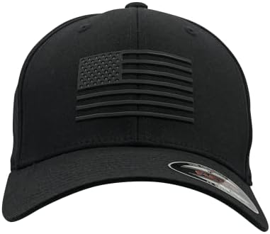 Бейзболна шапка Pride American Flag Flexfit hat Military Premium 3D Patch Ръчно изработени в САЩ с вносни стоки