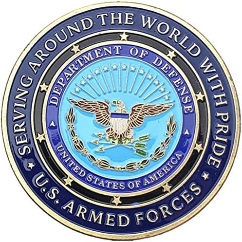 Пет отличителни знаци на Армията на САЩ Златна Монета Американски Орел на Военно-морския флот на Военновъздушните сили на Корпуса на морската пехота на Възпоменателна Монета, Монета