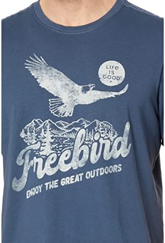 Life is Good Белоглав Орел Freebird Тениска Crusher™ с къс ръкав