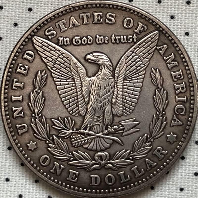 QINGFENG 38 ММ Антични Сребро Доларова Монета Американски Морган Скитник Монета Занаят 93