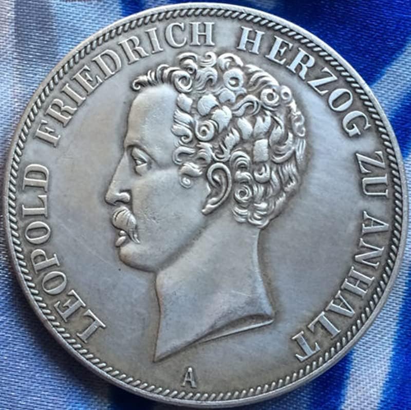 Немски монети 1839 Г., Медна, със сребърно покритие, Старинни Монети, Монета Събиране на ръчно изработени, подлежащи на выдуванию