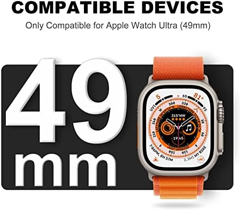 XYF Съвместим с Apple Watch Ultra Band 49 мм 45 мм 44 мм 42 мм 41 мм 40 мм, 38 мм, с калъф за мъже и жени, устойчив на удари Здрав спортен Здрав калъф-каишка за iWatch SE Series 8 7 6 5 4 3 2 1