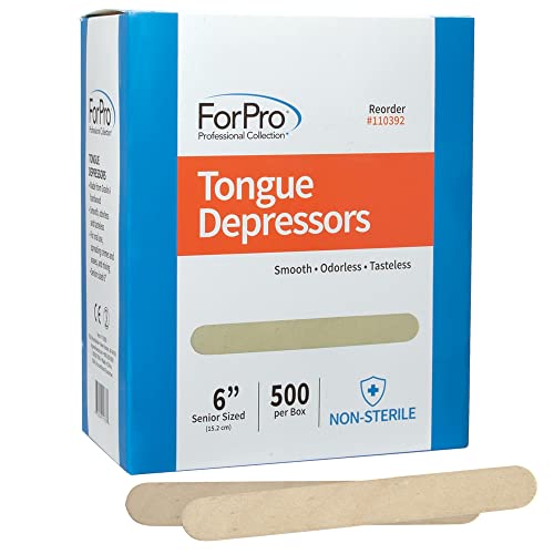Депрессоры за преводачи ForPro Senior, Големи Восъчни пръчки-апликатори, Размер 6 инча, Нестерильные, брой 500 бр.