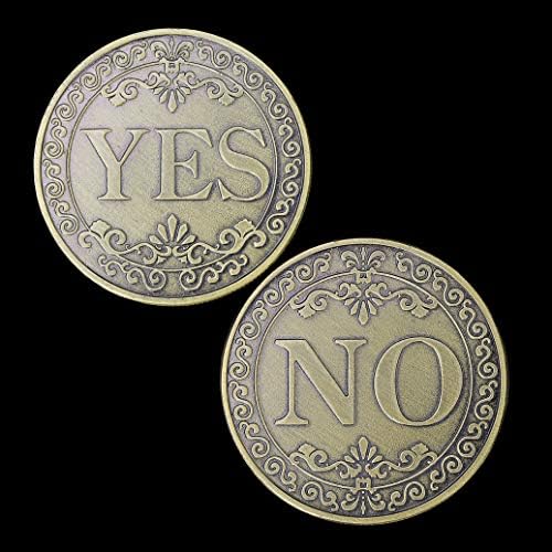 Монета Yes No Challenge Монети за вземане на решения (бронзов)