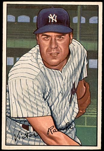 1952 Боуман Обикновена бейзболна картичка 37 Вик Раши от Ню Йорк Янкис Клас Отличен