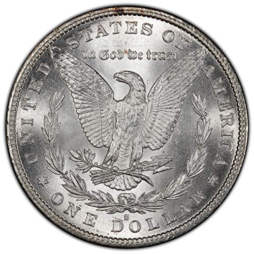 1880 - те години в Съединените Щати Сребърен долар Морган PCGS MS63 $1 на Много Фини детайли