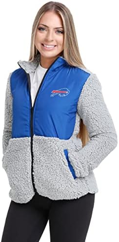 Мека яке Шерпа с логото на женски отбор от NFL FOCO на мълния