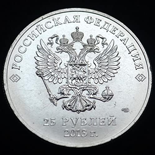 22-аз Олимпийска Русия 2014 Възпоменателна Монета, деноминирани 25 рубли Медно-Никелови Монети с диаметър 27 мм
