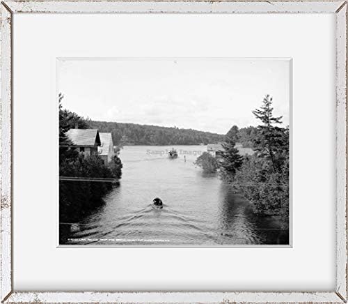 БЕЗКРАЙНИ СНИМКИ Снимка: Езерото Поугус | езеро Виннипесоки | Ню Хемпшир | 1906 | Исторически възпроизвеждане на снимки