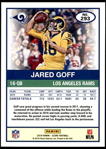 Чрез 2019 293 Джаред Goffe Рэмс (Футболна карта) в Ню Йорк /MT Овни университета на Калифорния в Бъркли