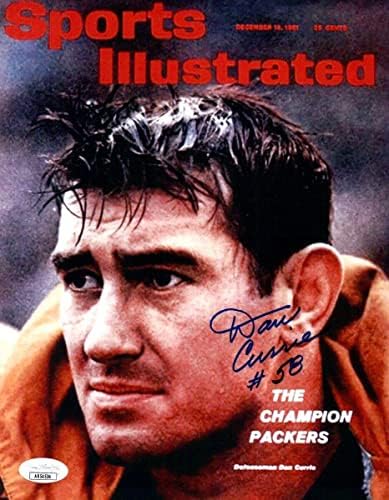 Дан Къри Подписа Снимка с Автограф 8X10 на Корицата на SI Пакърс JSA AB54536 - Снимки NFL с автограф