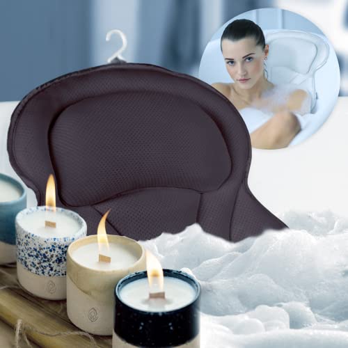 Възглавница за главата с останалите за вана - Много Удобна 4D-Образна Възглавница За баня, Луксозна Възглавница за вана - Възглавници за баня, Тоалетни Принадлежност